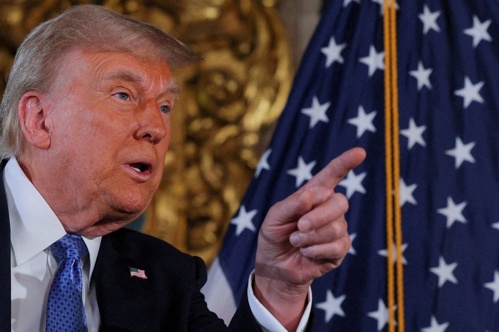 Fotografía de Donald Trump en campaña electoral proponiendo medidas contra el narcotráfico en México